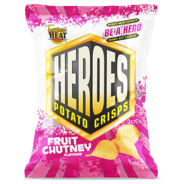 Tropical Heroes F/Chutney Crisps 40G